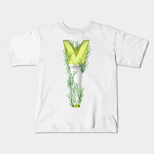 WAYV Floral Lightstick kpop Kids T-Shirt